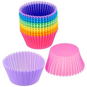 AmazonBasics Reusable Silicone Baking Cups, Pack of 12