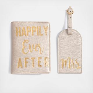 Happily Ever After/Mrs. Passport and Luggage Tag Gift Set