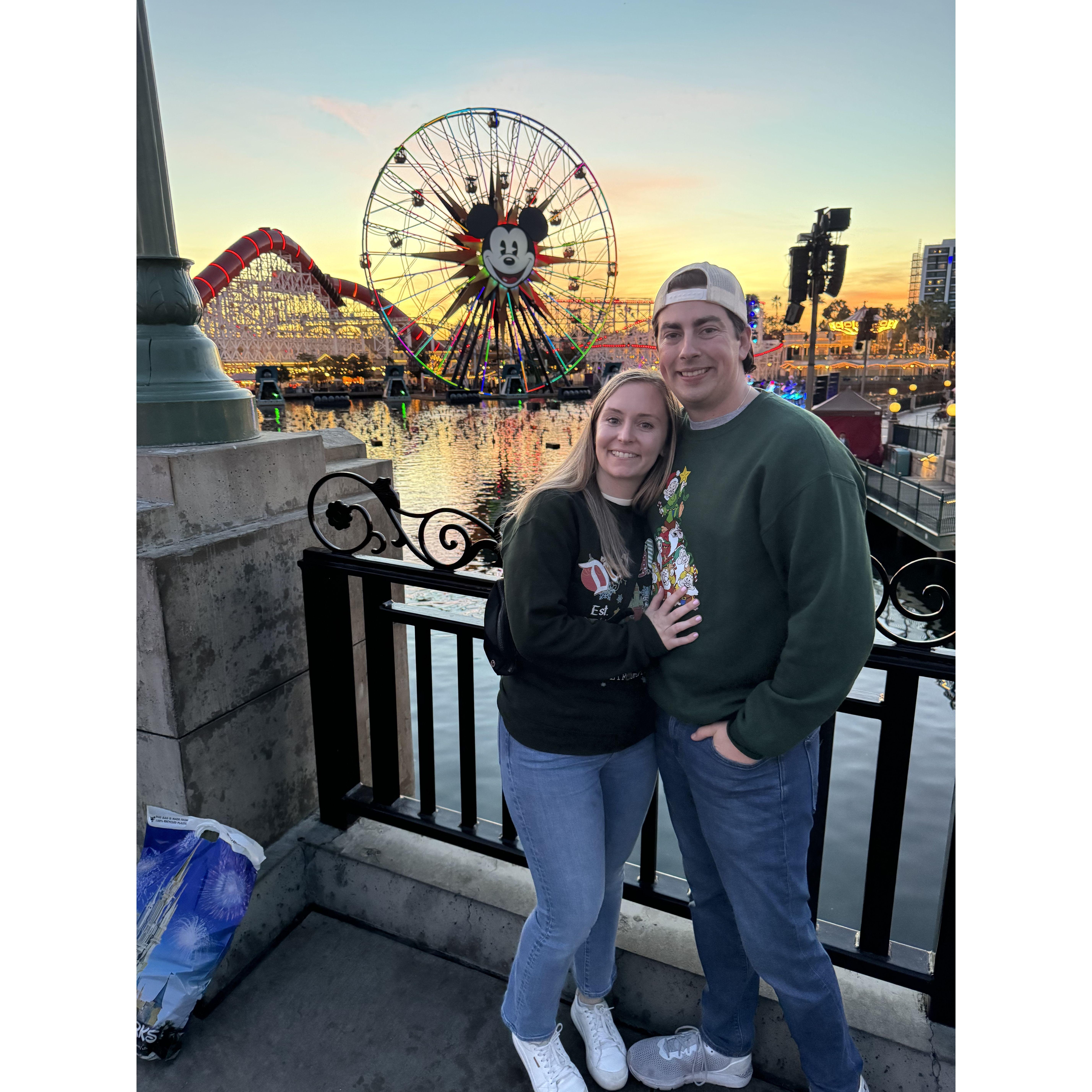 Laura and Colin at the happiest place on earth!
