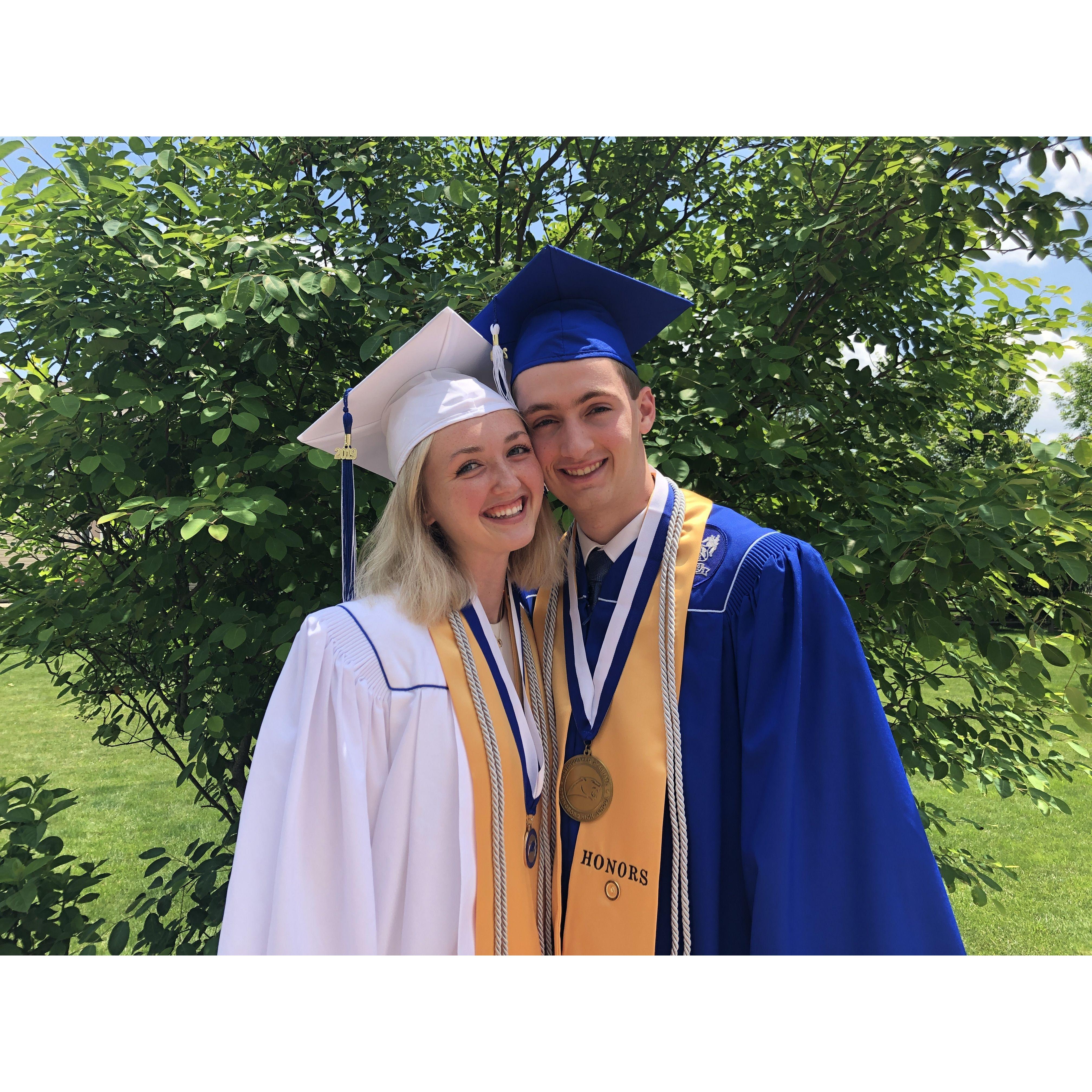 Graduating high school together