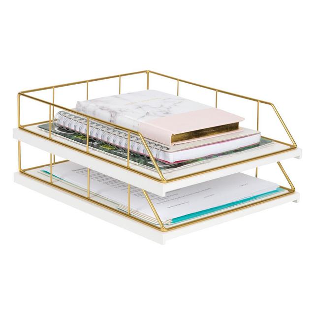Mccaslin Wood And Metal File Organizer
