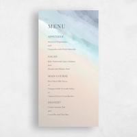 Purple Wedding Menu - Chelan