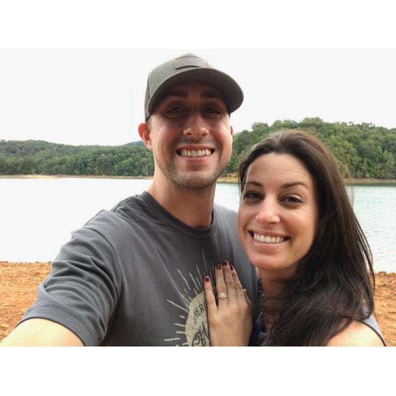 Day after we got engaged at Lake Blue Ridge