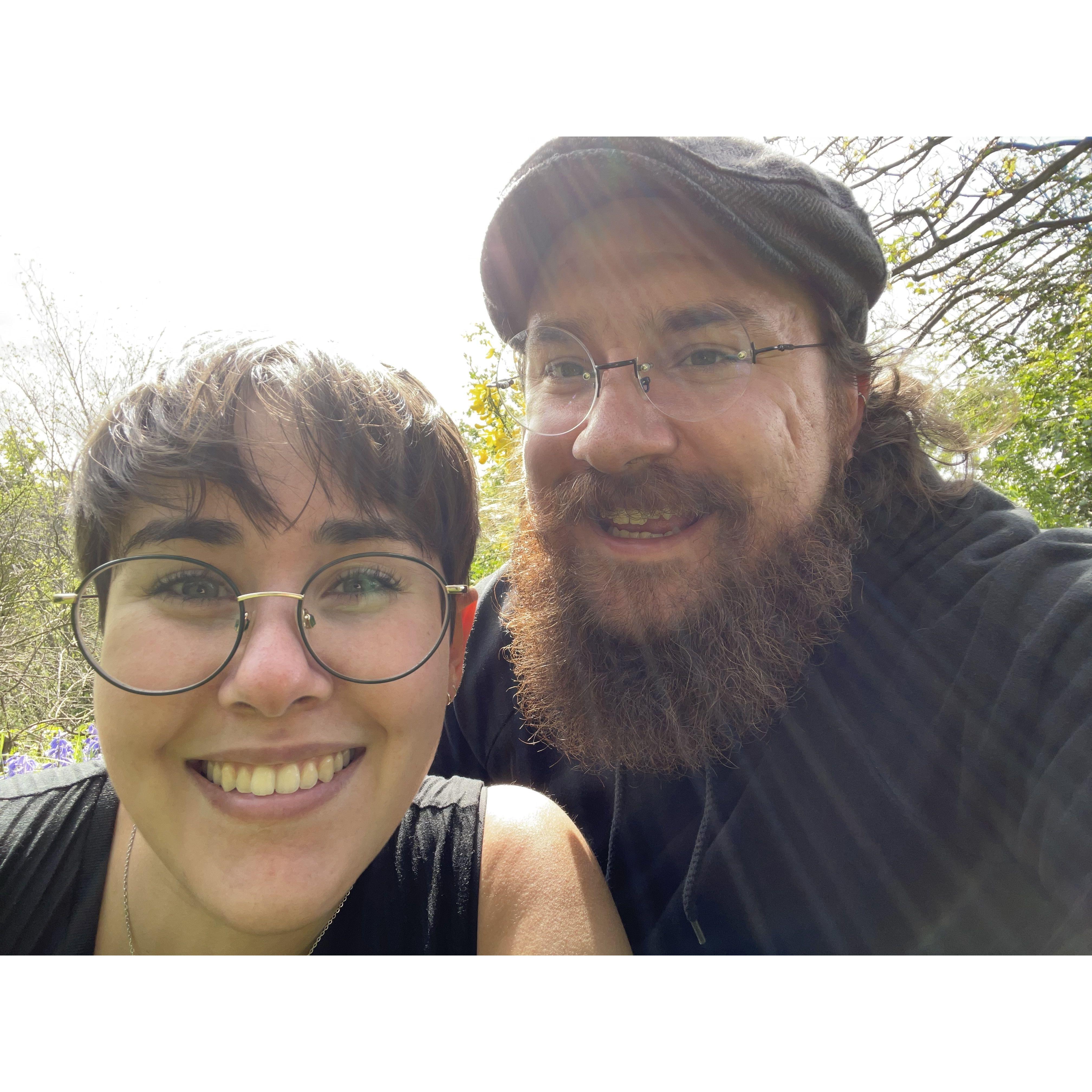 Aaron and I on Calton Hill