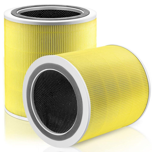 Core 400S Pet Care Replacement Filter for LEVOIT Core 400S Smart WiFi Air Purifie-r, 3-in-1 True HEPA Activated Carbon Filter, Core400S-RF-PA (LRF-C401-YUS), 2 Pack, Yellow