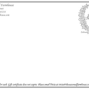 The Seasoned Farmhouse Gift Certificate