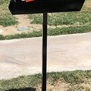 modbox USA Modern Curbside Mailbox Post (Vertical | Black)