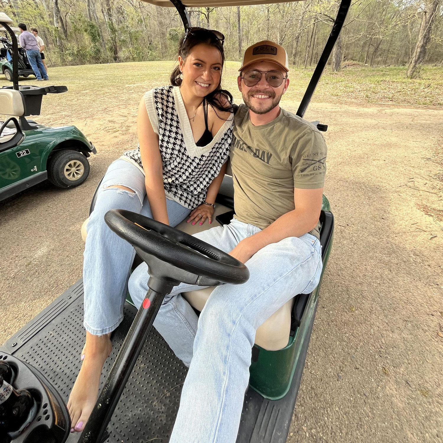 First golf date! He was basically my caddy