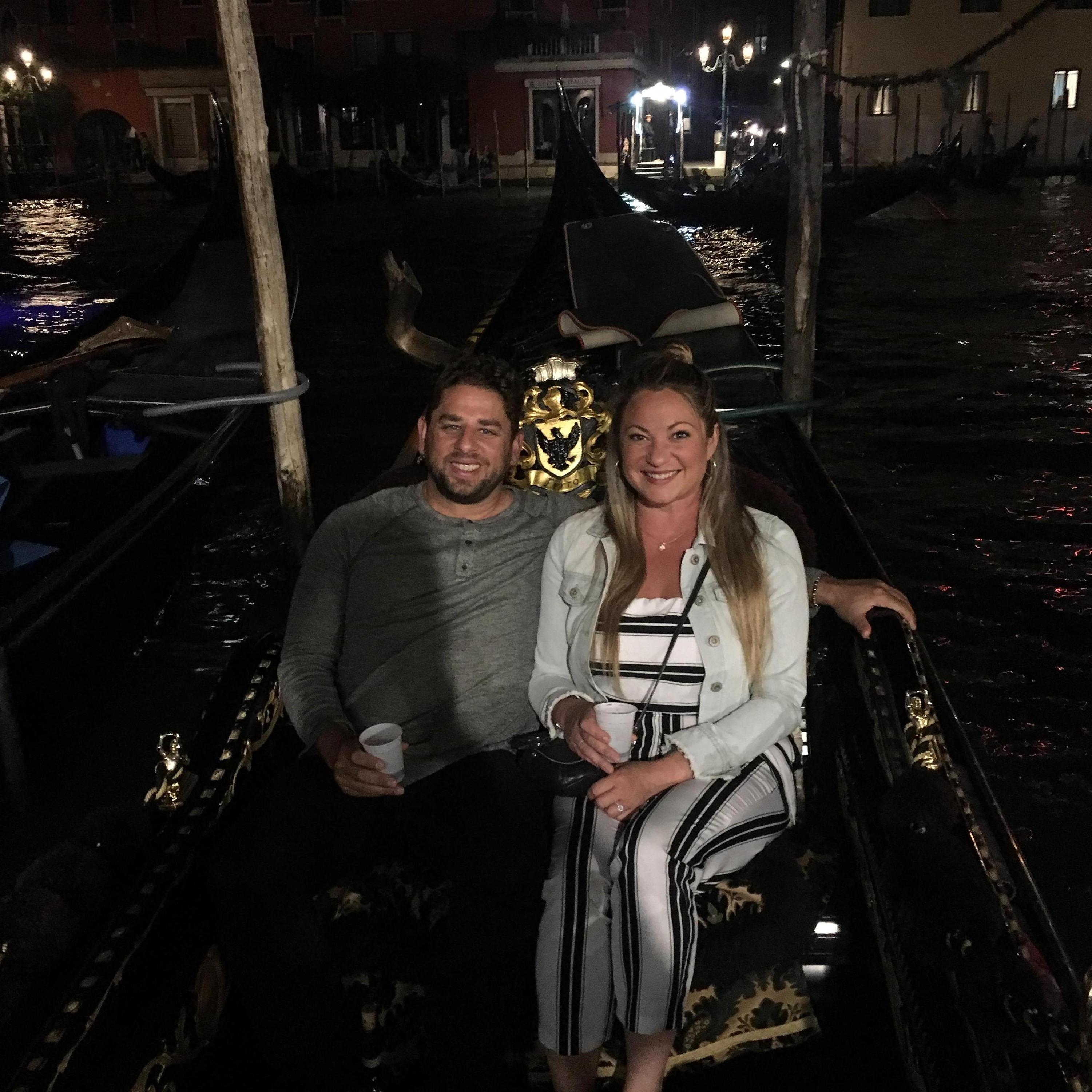 Gondola ride in Venice