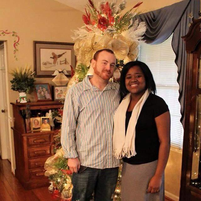 Our first Christmas together with Sawyer in my belly.