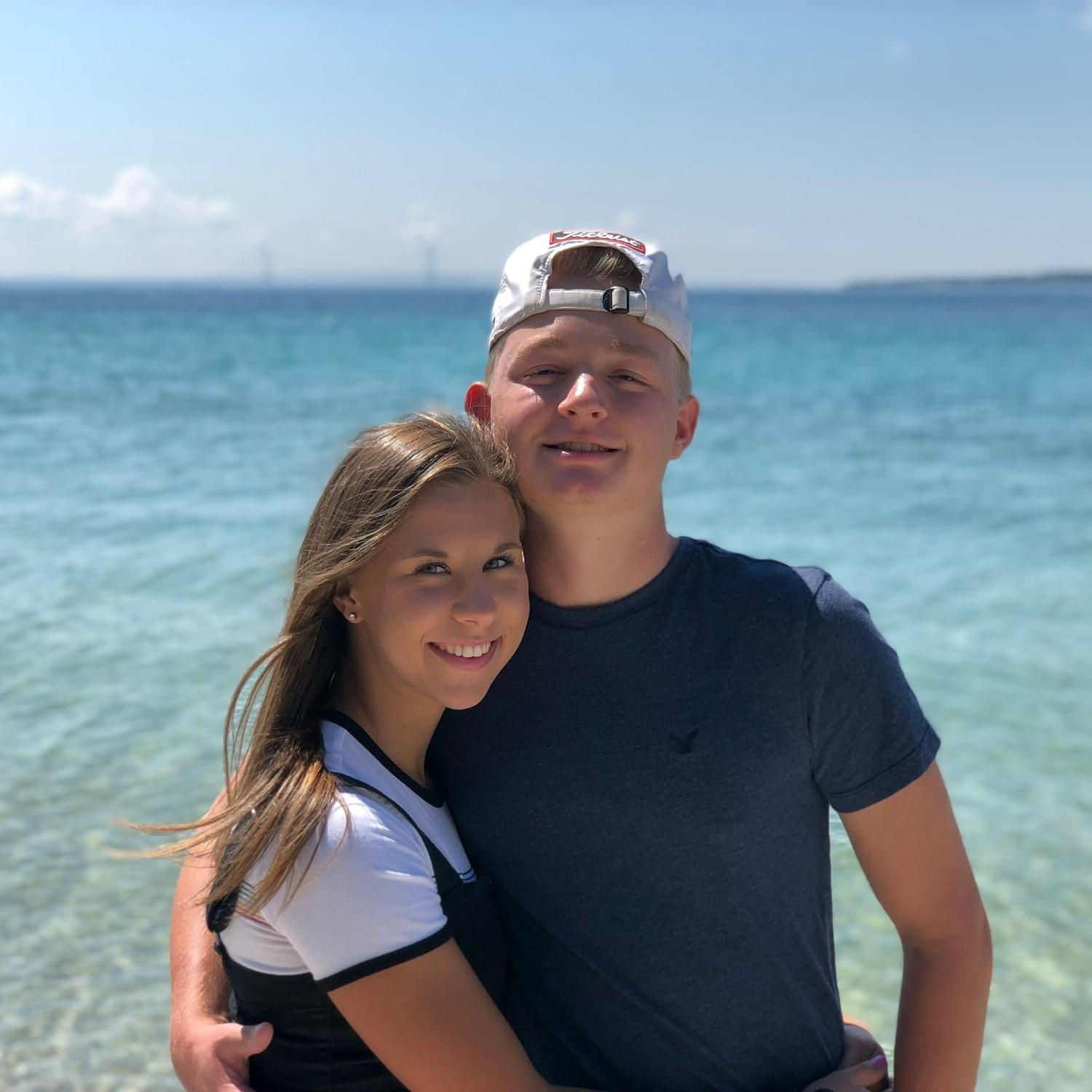One of our first vacations together in Northern Michigan.