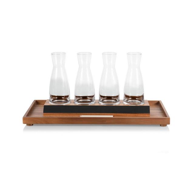 Legacy Cava Wine Tasting Kit with 4 Glass Carafes, Set of 6