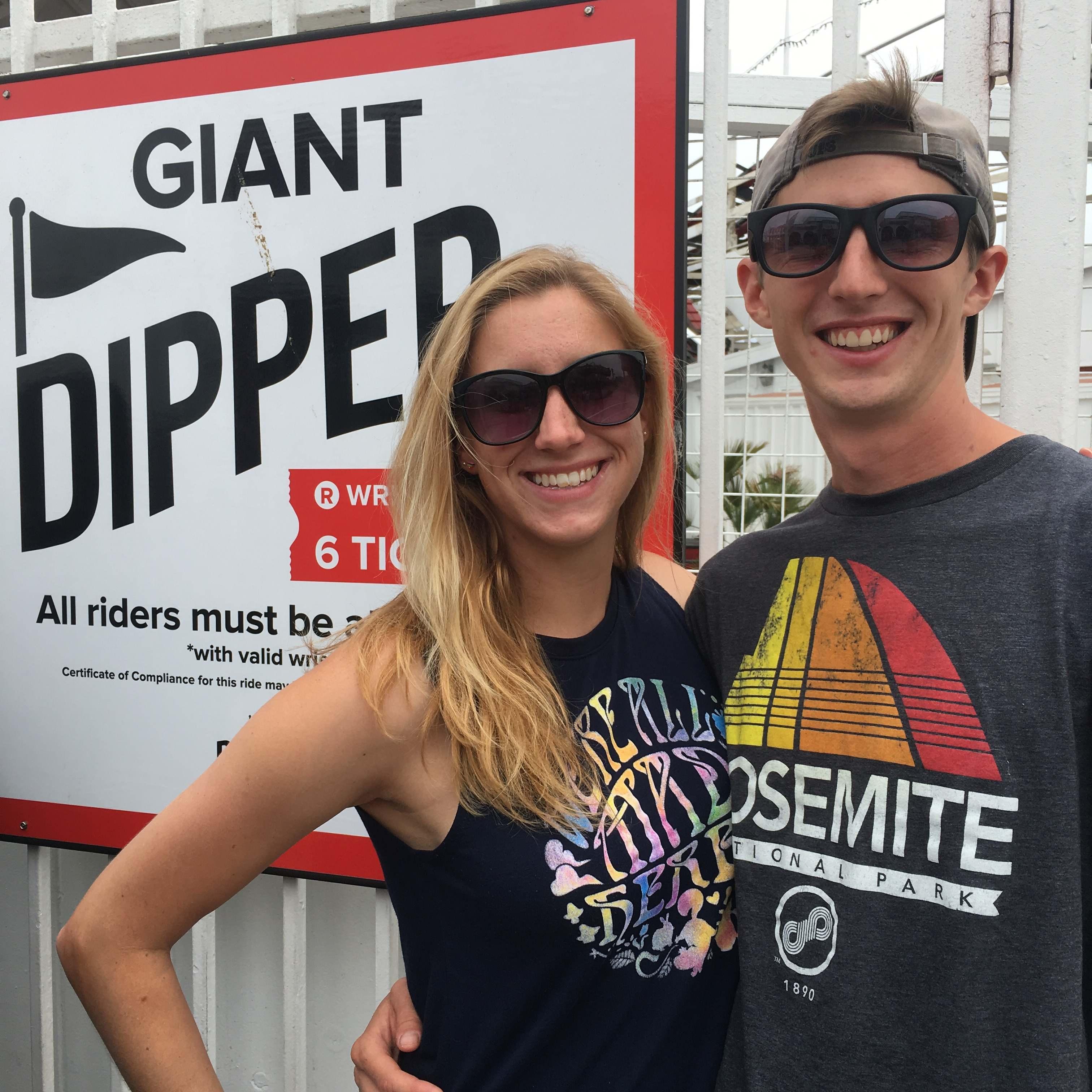 First of many amusement parks together.