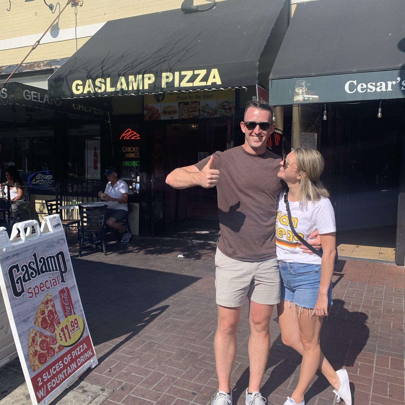 The infamous Gaslamp Pizza