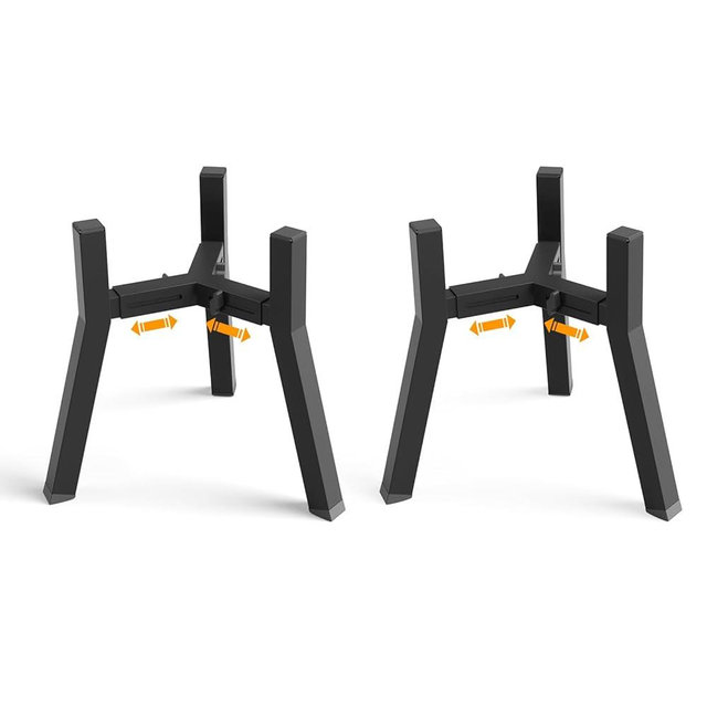 TIDANT 2Pack Elevated Dog Bowl Stand for Large Dogs, Adjustable Width 7-10.6", Raised Food Water Bowl Stand, Bowl NOT Included