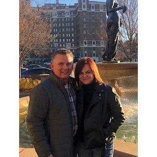 Our first Christmas together.  A weekend in Kansas City.