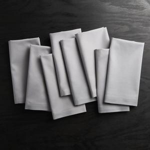 Fete Pewter Grey Cloth Napkins, Set of 8