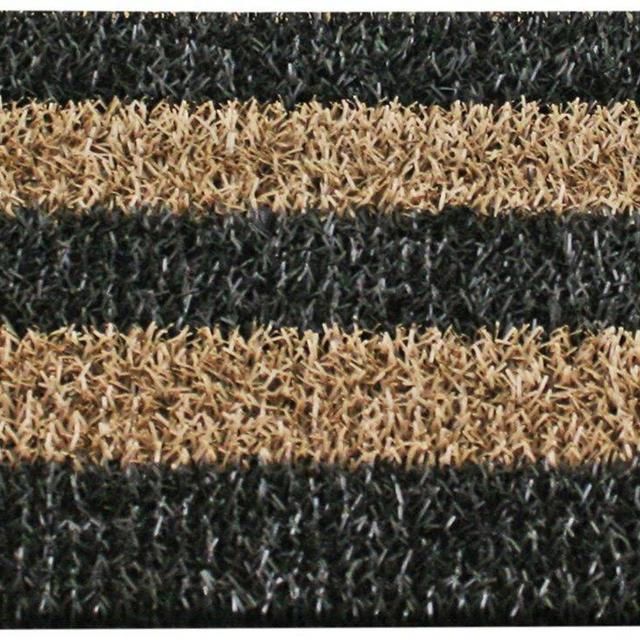 GrassWorx Patio Stripe Doormat, 18 by 30-Inch, Root Beer