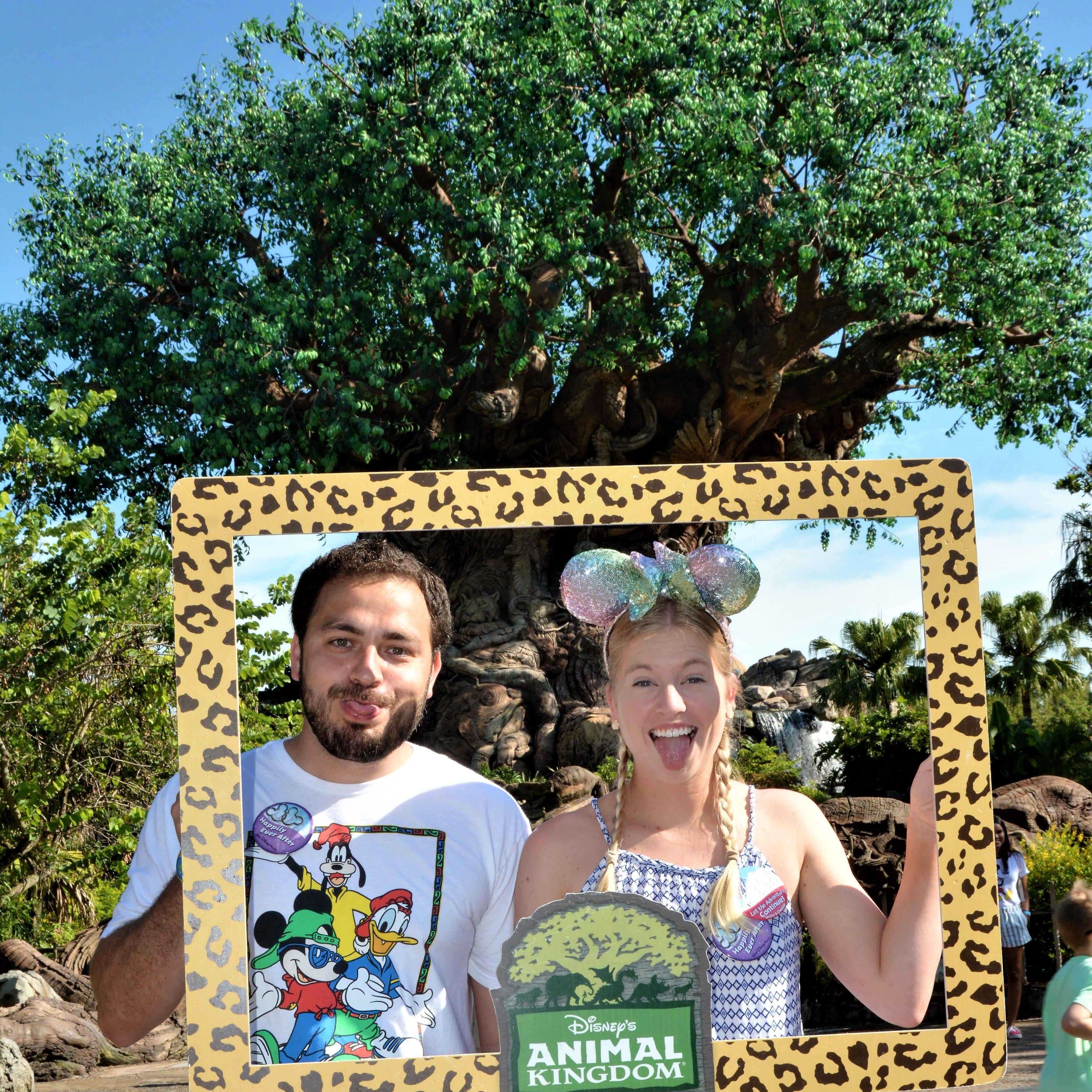 Having some fun at Animal Kingdom in Disney!