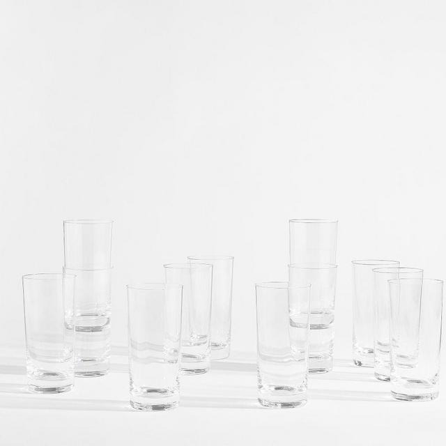 Caterer's Box Tumbler Glasses, Set of 12 - Clear
