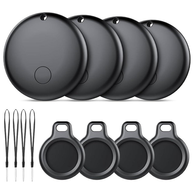 Android Air Tracker, Bluetooth Tracker Tags, Work with Google's Find Hub(Android), Smart Tags for Luggage, Wallet, Vehicles, Keys (Not for iOS) 4 Pack
