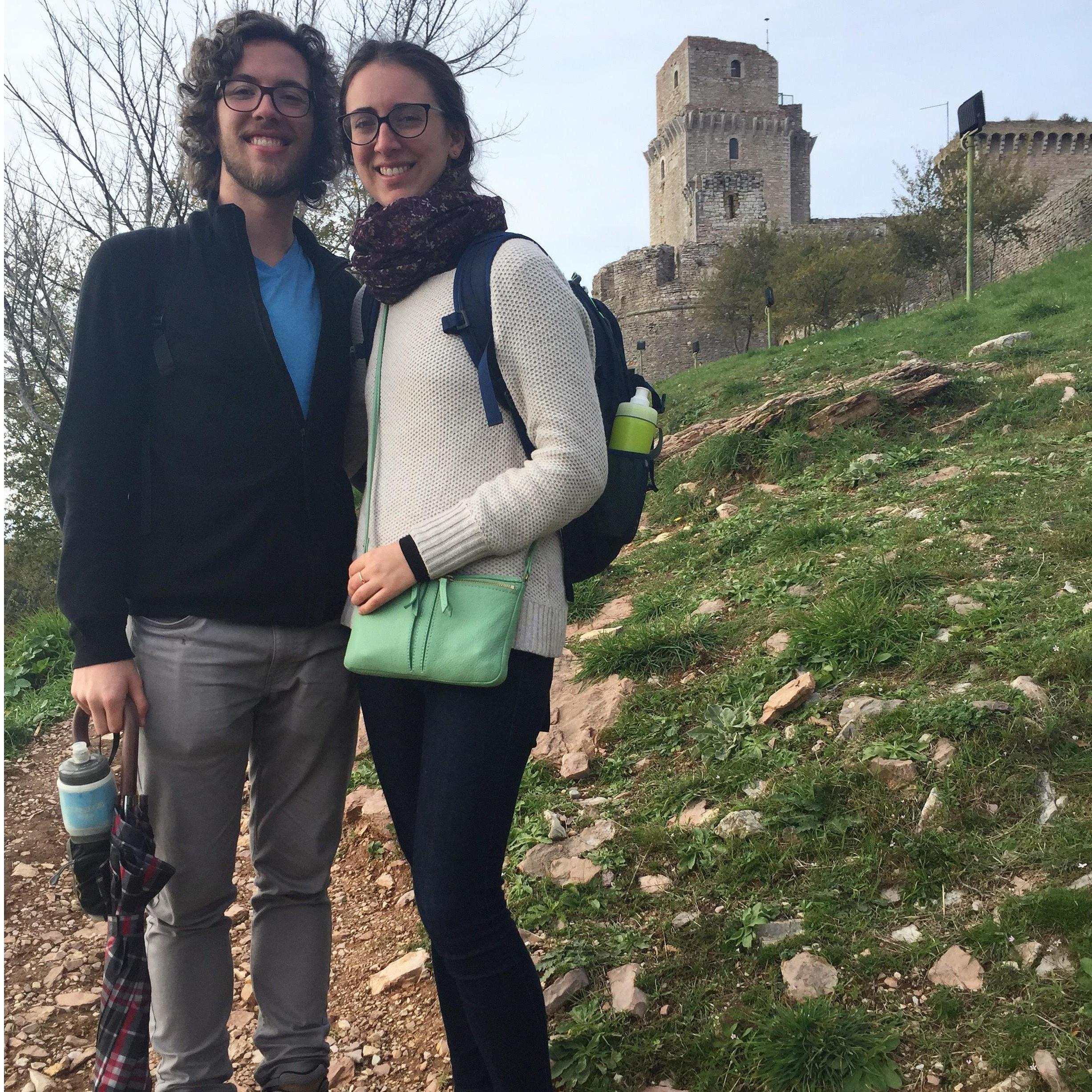 Day trip to Assisi in 2016 (Alex's parents got engaged there in 1989, but David didn't know that for quite some time)