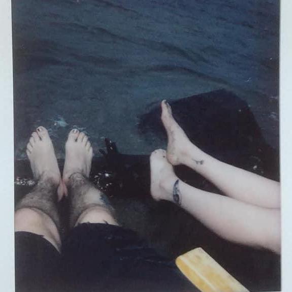Priest Lake with painted toes and fresh tattoos