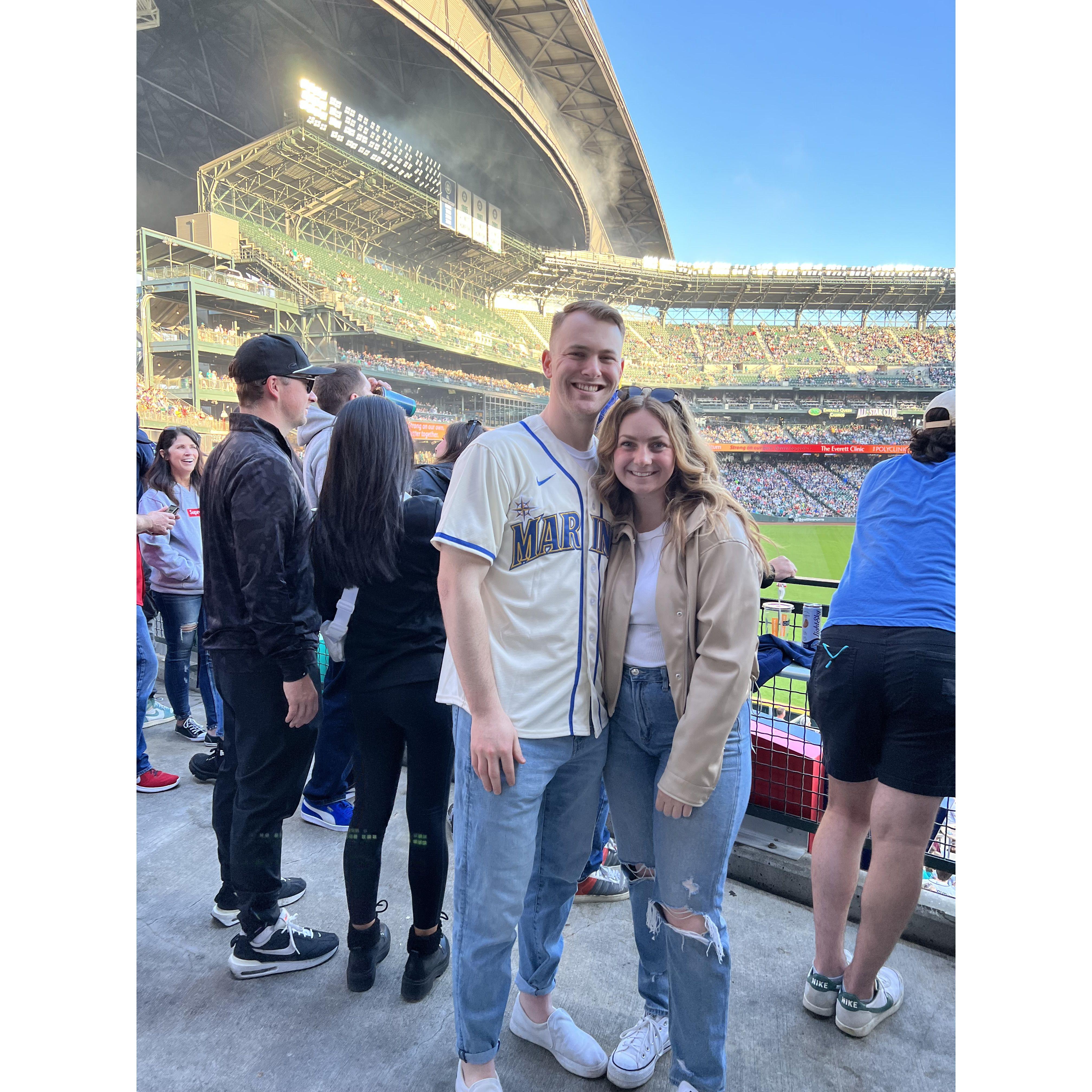 First Mariners game together (June 2022)