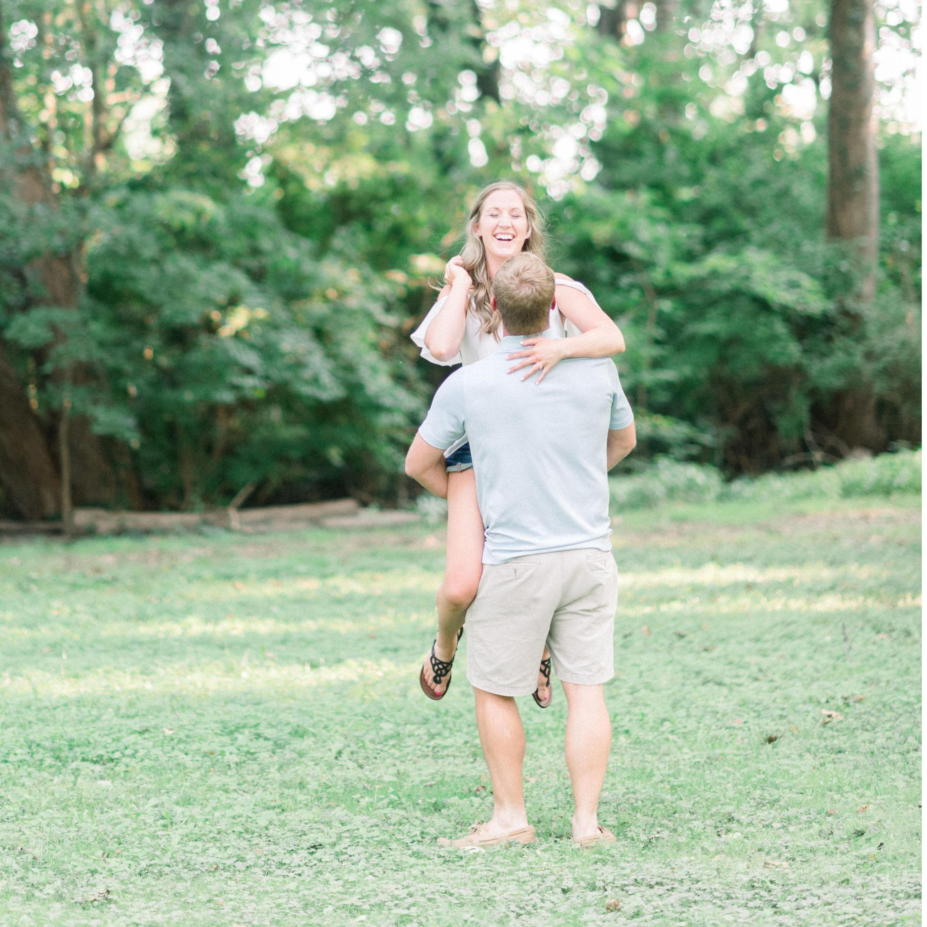When your cousin/photographer tells you to pick her up. Clearly we need some practice :)