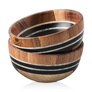 JuliskaStonewood Stripe Bowl, Set of 2