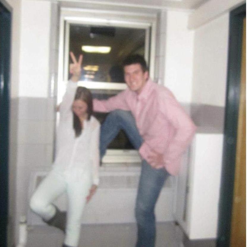 January 2013: The night we met & first photo together.