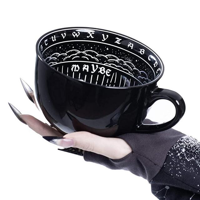 Large Coffee Mug in Gift Box By Rogue + Wolf Cute Mugs For Women Unique Spooky Witch Gifts Novelty Tea Cup Goth Decor - 17.6oz 500ml Porcelain (Ouija)