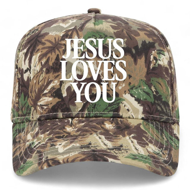 Jesus Loves You Vintage Trucker Hat | Premium Snapback Baseball Hat for Men & Women