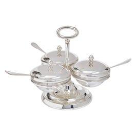 Triple Compartment Server with Spoons