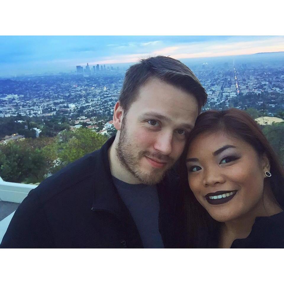 We were long distance for the first 4 years of our relationship between California & Oregon. This photo is from the middle of that, when we'd just switched who was living in OR & who was in CA!