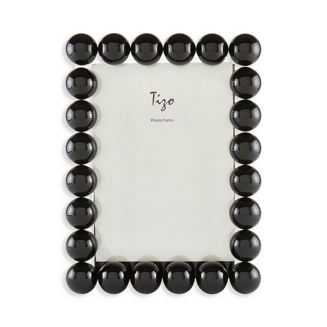 Tizo Black Crystal Balls Glass Frame, 4" x 6"