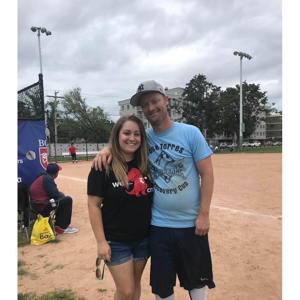 Our 1st together picture. This is the one time Ally lied to Eric, claiming she didn't know where the softball tournament was being held, just so she can confirm he would be there & would talk to her