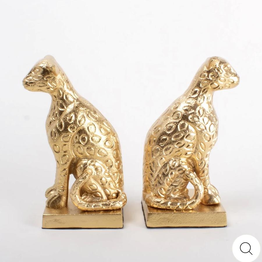 Leopard Bookend Set