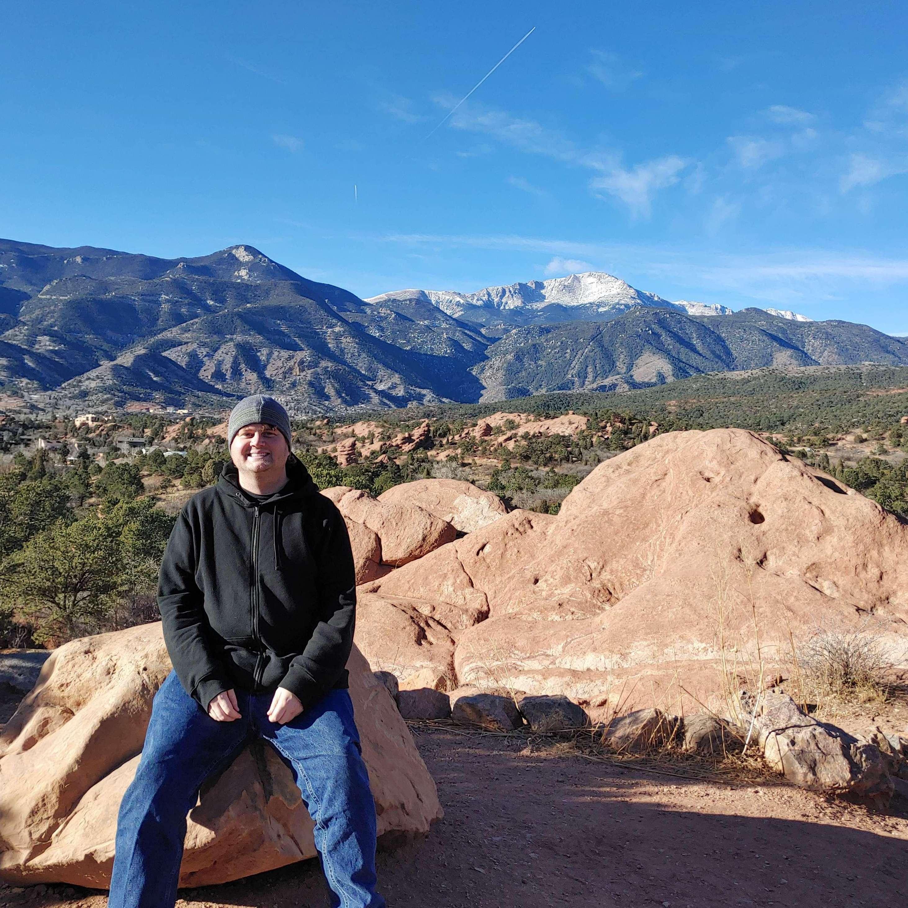 Chad at the Garden of the Gods, Colorado Springs