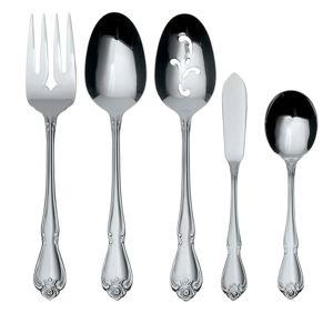 Oneida True Rose 5 Piece Flatware Serving Set
