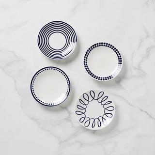 Charlotte Street Assorted Tidbit Plate, Set of 4