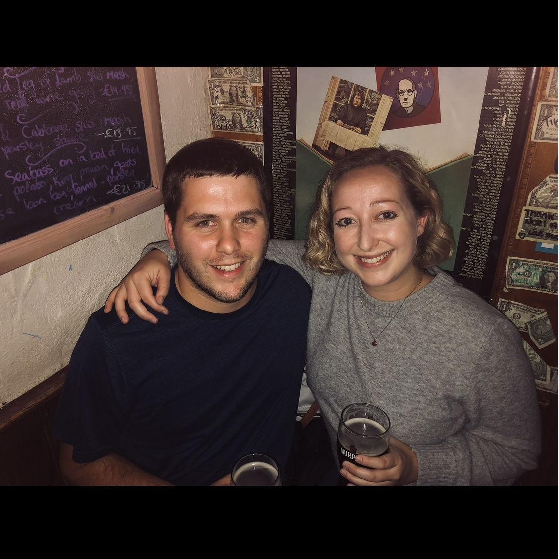 Cozied up in a pub in Doolin, Ireland