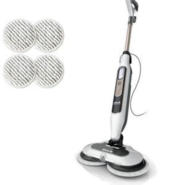 Shark Steam & Scrub with Steam Blaster Technology All-in-One Hard Floor Steam Mop with 3 Steam Modes & LED Headlights S8201, Rotator White