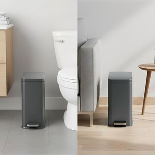 SoftStep® Slim Step On Bathroom Trash Can