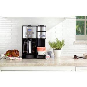 Includes carafe, commercial-style permanent filter, Cuisinart HomeBarista reusable filter cup for ground coffee and tea; charcoal water filter