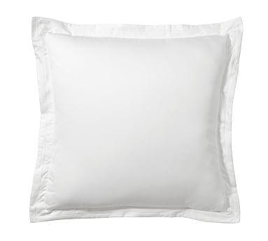 White 700 Thread Count Sateen Sham, Euro