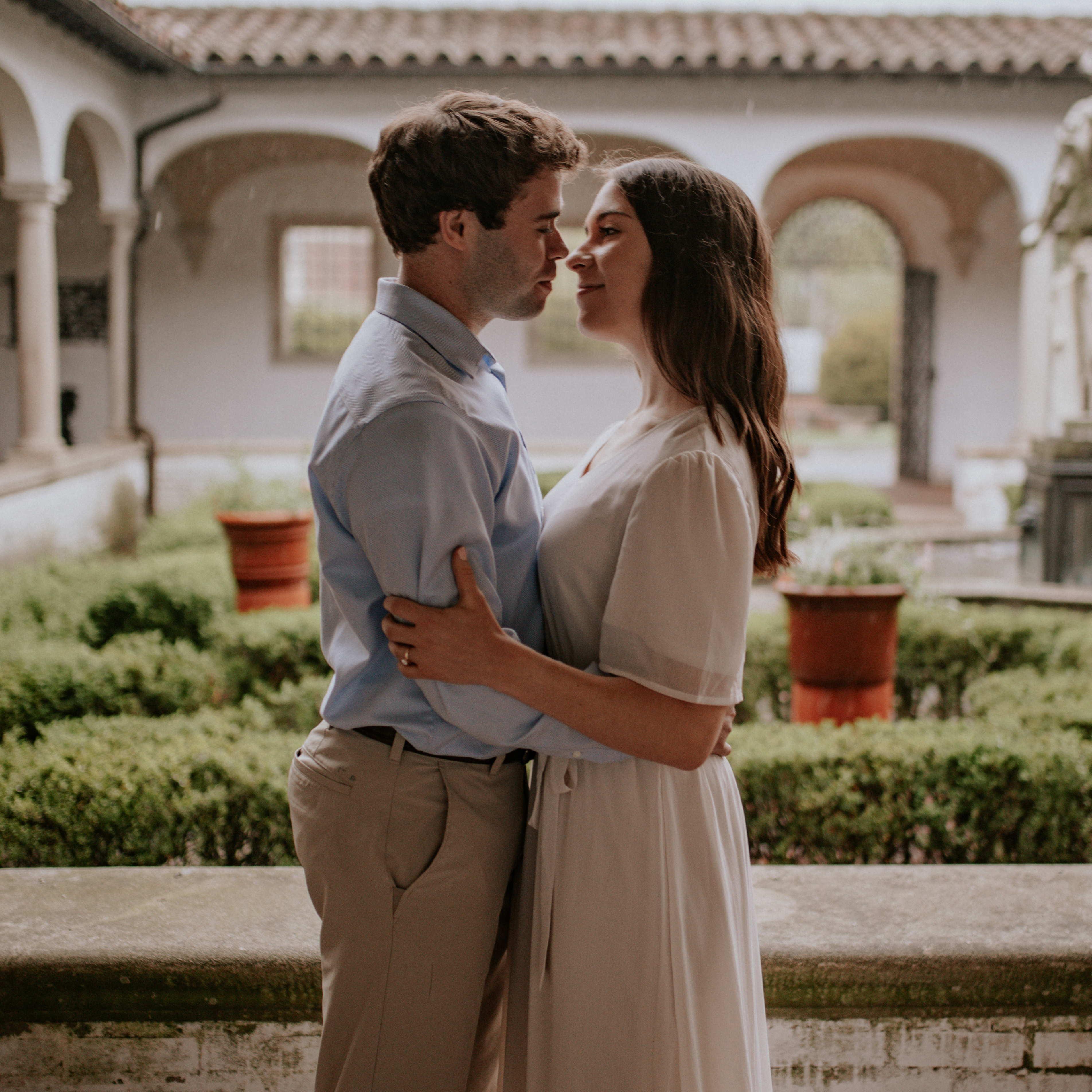 Engagement photos at Villa Terrace!