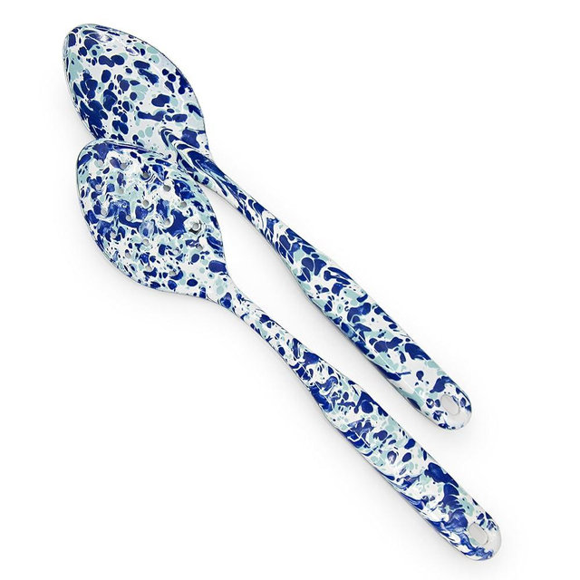 Golden Rabbit Enamelware - 2-piece Spoon Set (Ocean) …