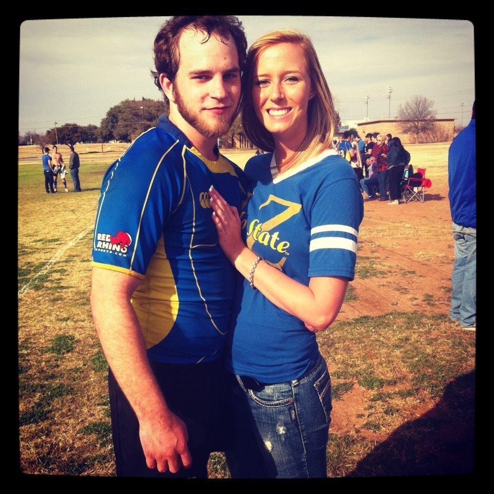 Our very first picture together - San Angelo, TX.