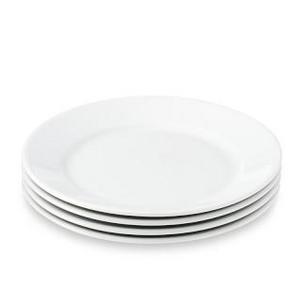 Apilco Très Grande Salad Plates, White, Set of 4